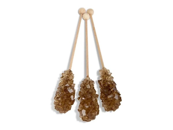 Kandispinde 16,5cm 10g Brun 100 stk,100 stk x 10 g/bk - (100 stk.)