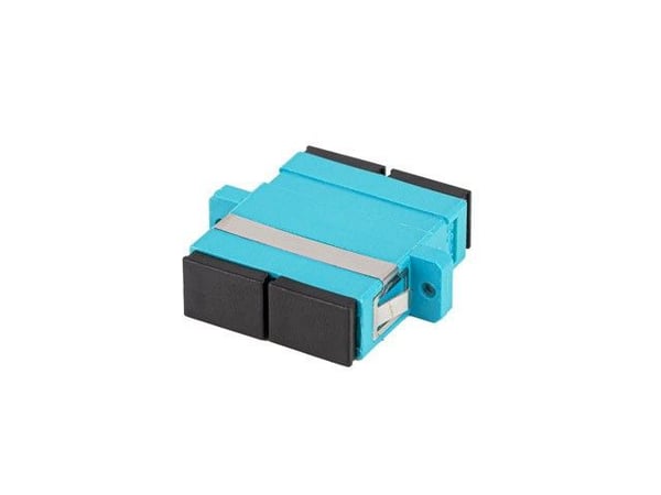 Lanberg - Nätverkskort - SC/UPC-multiläge (hona) till SC/UPC-multiläge (hona) - fiberoptisk - duplex - 50/125 mikron - OM3 - turkos, svart - för P/...