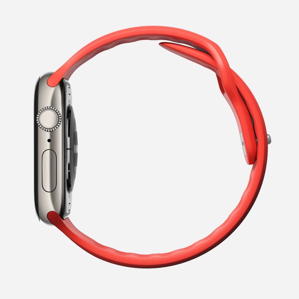 Nomad Tempo Band, Band, SmartWatch, Rød, Apple, 45mm / 46mm, Gummi