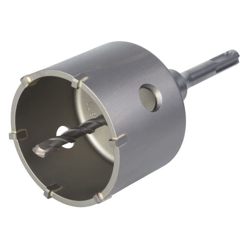 wolfcraft GmbH 5458000, Rotasjons hammer, Hullsag, Høyrehåndsrotasjon, 3,5 cm, 70 mm, Gips, porebetong, Murstein, Stein, Marmor, Granitt, Betong