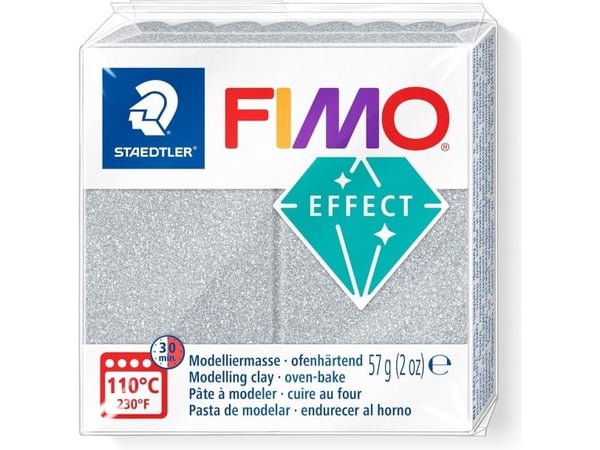 Staedtler FIMO 8010-812, Modellera, Silver, Vuxen, 1 styck, Portionspåse, Pojke/flicka