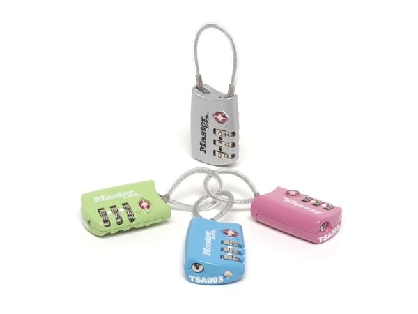 MASTER LOCK 4688EURD, Matkatavaroiden yhdistelmälukko, Mikä tahansa tuotemerkki, Metalli, Vinyyli, Sininen, Vihreä, Harmaa, Vaaleanpunainen, Teräst...