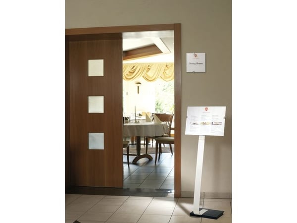 Durable CRYSTAL SIGN, A3, Akryl, Sølv, 0 - 10°, 118 cm, 125 cm