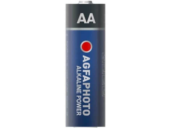 AgfaPhoto 110-859354, Kertakäyttöinen akku, AA, Alkali, 1,5 V, 100 kpl, musta, Sininen, Punainen, Valkoinen