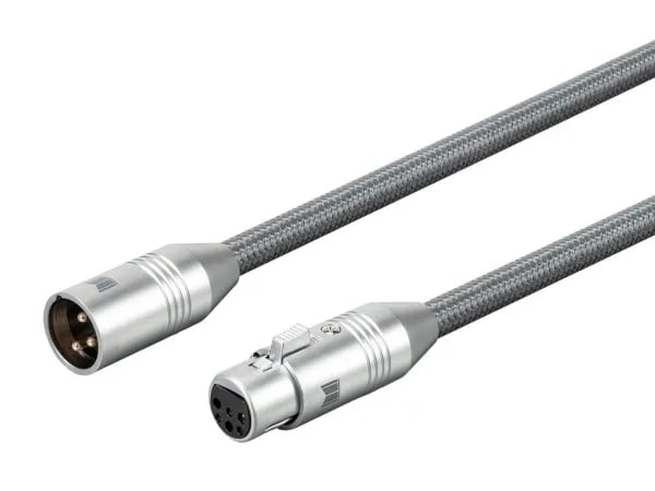 Monoprice 33838, XLR, Hankjønn, XLR, Hunkjønn, 2 m, Grå