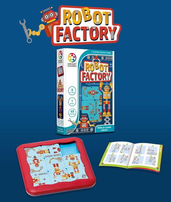 SmartGames Robot Factory, 8 år, Flerfarget