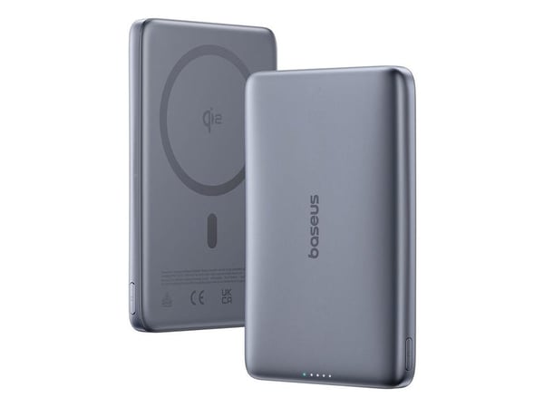 Baseus PicoGo AM41 powerbank 27 W 10000 mAh magnetisk, grå