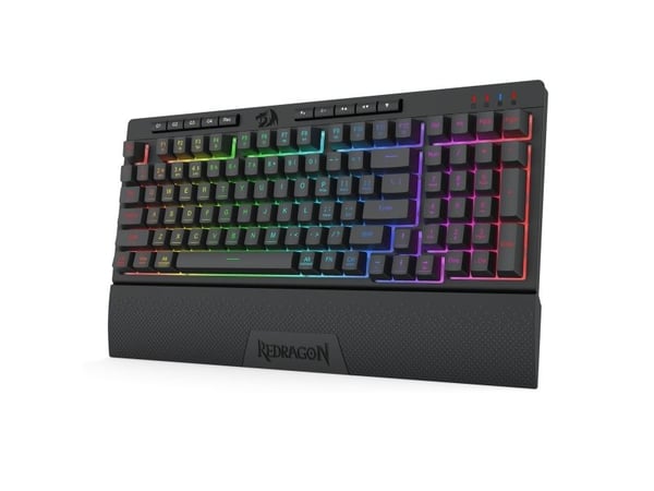 REDRAGON K515RGB-PRO, Kabel & Trådlös, USB + RF Wireless + Bluetooth, Membrantangentbrytare, Svart