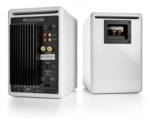 Audioengine A5+, 2.0 kanaler, Koblet med ledninger (ikke trådløs), 50 W, 50 - 22000 Hz, Hvit