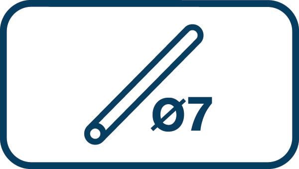Limstænger til limpistol Rapid EG Point 125g 7mm - (36 stk.)