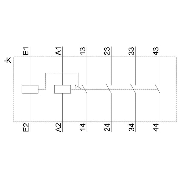 Siemens 3RH2440-1AB00 Apukosketin 1 kpl 1 kpl