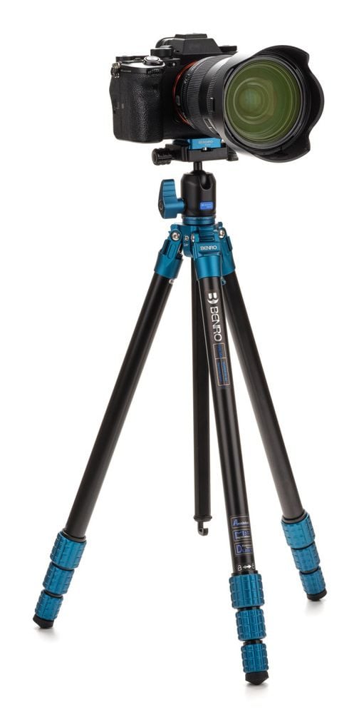 Benro TSSL08AN00P, 3 jalkoja, musta, Sininen, 156 cm, 1,13 kg