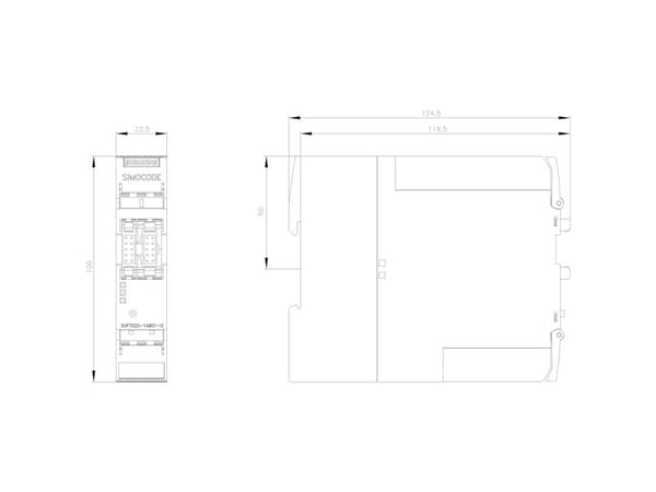 Siemens 3UF70201AB010 3UF7020-1AB01-0 Moottorinohjauslaite-apparaatti