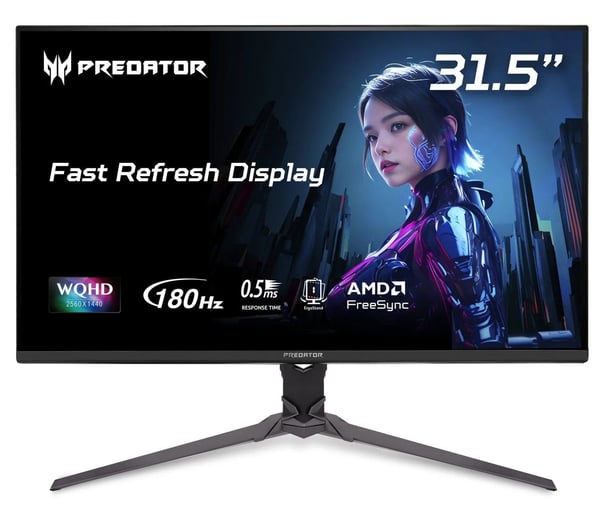 Acer Predator XB323QU Pbmiiprx - XB3 Series - LCD-skjerm - gaming - 32" (31.5" synlig) - 1920 x 1080 Full HD (1080p) - 250 cd/m² - HDR10 - 0.5 ms -...