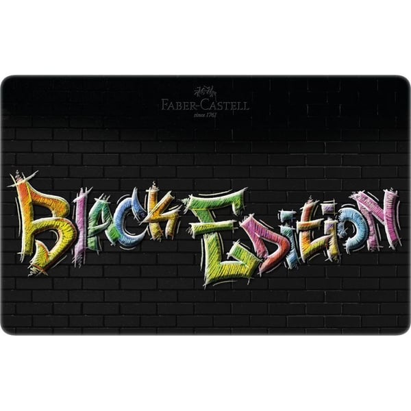Faber-Castell 116437 fargeblyanter 36 stk., Black Edition, flerfarget