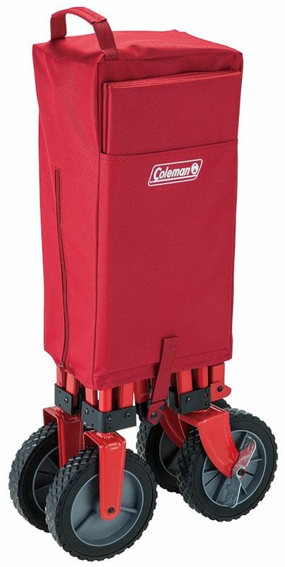 Coleman 2000035214 campingtralle 85 kg lastekapasitet, hjulbrems, rød