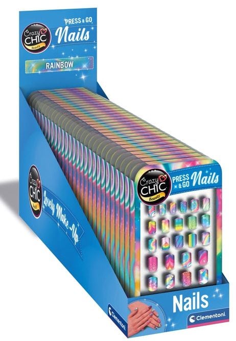 Clementoni Crazy Chic 18158, Lasten kynsitarrasetti, 9 vuosi/vuosia, Monivärinen