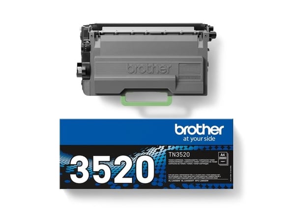 Brother TN3520 - Svart - original - tonerpatron - for Brother HL-L6400DWTT, MFC-L6900DW Custom UI, MFC-L6900DWTZ, MFC-L6970DW, MFC-L6970DWT
