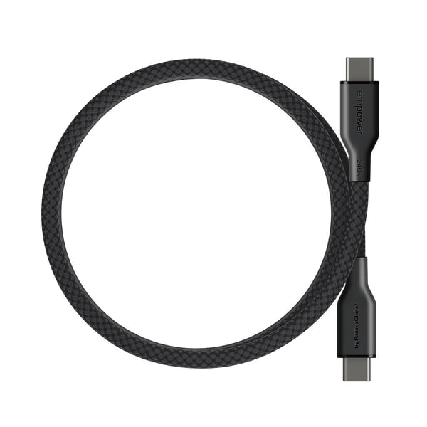 PanzerGlass empower by ® Magnetic 240W USB-C to USB-C Kabel | USB 2.0 | 1.5M | Space Black, Universel, Universal - Universal, Tør påføring, Sort, 1...