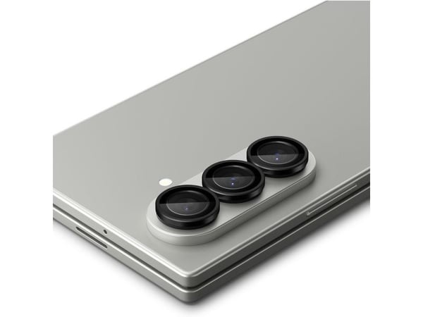 Spigen Optik Pro HD GLAS.TR EZ Fit Camera Protector 2-Pack - Objektiivin suojalasi Samsung Galaxy Z Fold 7:lle (2 kpl)(musta)(Black)