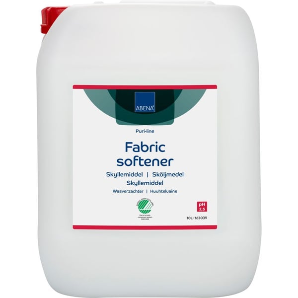 Tøymykner, ABENA Puri-Line, 10 l, uten farge og parfyme Tøymykner, ABENA Puri-Line, 10 l, uten farge og parfyme