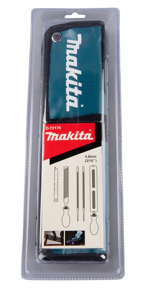 Kjedeslipefil Makita D-72176; 4,8 mm; 4 stk.