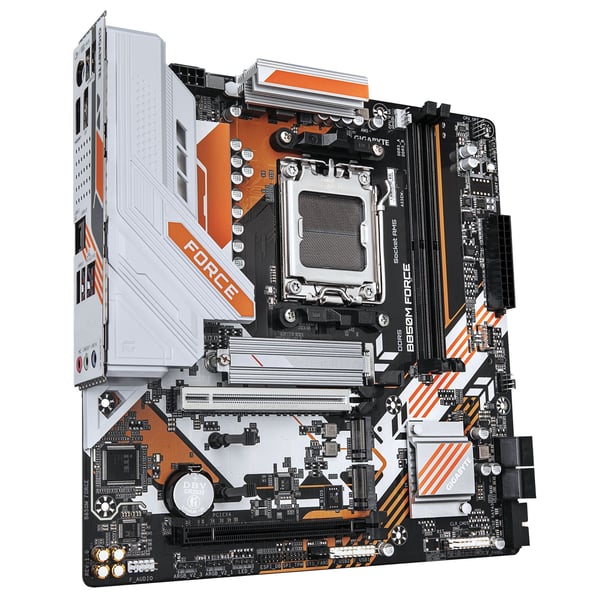 Gigabyte B850M FORCE -emolevy, B850, AM5, micro-ATX, DDR5, kunnostettu