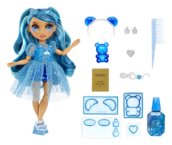 Rainbow High Creative Crystals Fashion Doll- Skyler, Motedukke, Hunkjønn, 8 år, 280 mm, Flerfarget