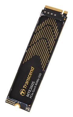 Transcend TS1TMTE260S 260S PCIe SSD, 1TB, M.2 2280, PCIe Gen5x4, NVMe 2.0, 3D TLC, Dram, jäähdytyselementti