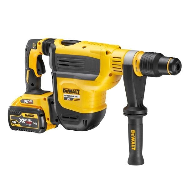 DeWALT DCH614X2-QW, SDS Max, Musta, Keltainen, Harjaton moottori, 4,5 cm, 190 RPM, 380 RPM