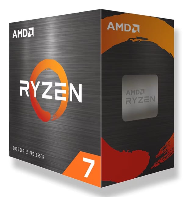 AMD Ryzen 7 5700 prosessor 8-kjerners 16-tråders 4,6 GHz boost AM4 Box