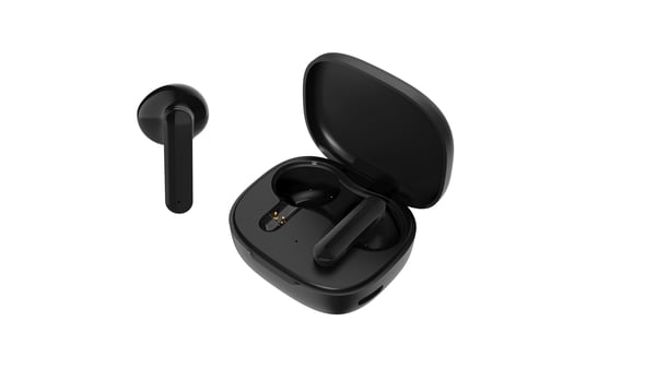 Streetz T160 TWS earphones, black, Langaton, 20 - 20000 Hz, Puhelut/Musiikki, 37 g, Kuulokkeet, Musta