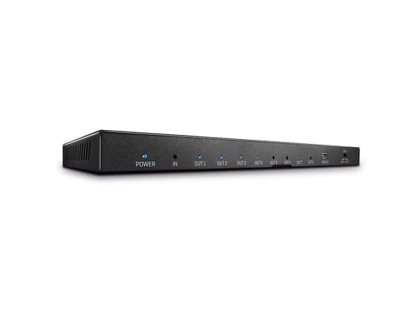 Lindy 38237, HDMI, 8x HDMI, 3840 x 2160 pikseliä, Musta, Metalli, 4K Ultra HD