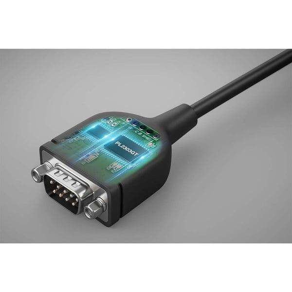 Manhattan - USB-C / seriell kabel - USB-C (hane) till RS-232 (hane) - 1 m