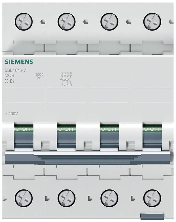 Siemens 5SL46137 5SL4613-7 Ledningssikkerikkerhedsafbryder 13 A 400 V