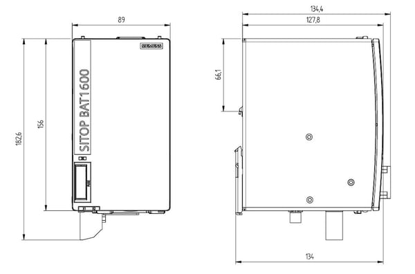 Siemens 6EP4132-0JA00-0AY0 erikoisakku LiFePO₄ 24 V, 1 kpl, 2,5 VAh, CE, REACH, 156 mm, 260 mm, 125 mm, 230 mm