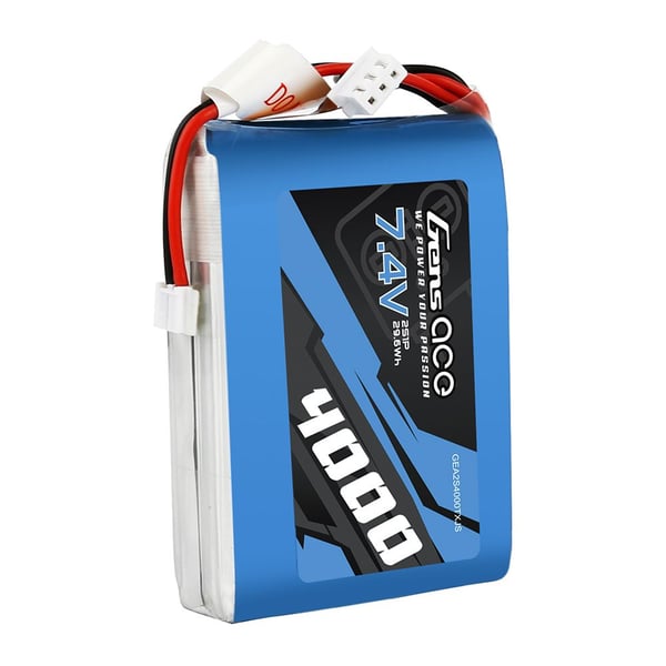 Gens Ace 4000mAh 7.4V 1C LiPo akku