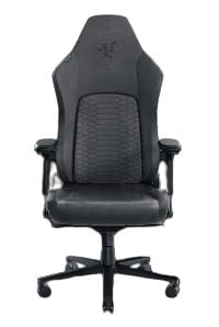 Razer Iskur V2 - Spillestol - ergonomisk - armlener - T-formet - tipping - roterende - plysjtøy - mørk grå