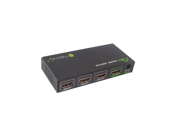 Techly IDATA HDMI-4K31, HDMI, HDMI, lajittelu, 1080i,1080p,480i,480p,576i,576p,720p, - CE - FCC - UL - RoHS - WEEE, 5 V