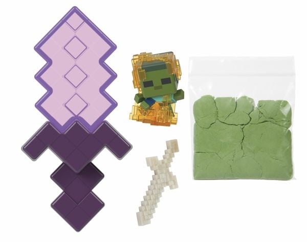 Mattel Minecraft Mini Mode Mining Surprise-figurset, figurer kan variera