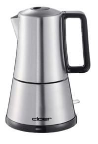 Cloer 5928 elektrisk espressomaskin 365 W 6 kopper, matt rustfritt stål