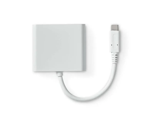 Nedis CCGB64770WT01, Koblet med ledninger (ikke trådløs), USB Type-C, 7,5 W, Hvit, 30 Hz, HDMI, USB 3.2 Gen 1 (3.1 Gen 1) Type-A, USB 3.2 Gen 1 (3....