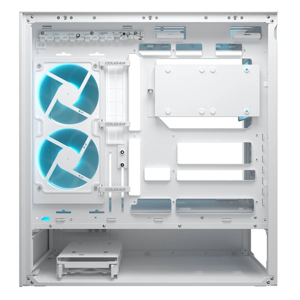 COUGAR CFV235 Midi Tower-datorchassi ATX, CEB, micro ATX, Mini-ITX, glas, vit