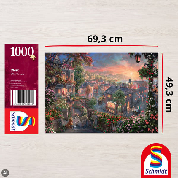 Schmidt Spiele 4059490, 1000 brikker, Landskab, 12 År