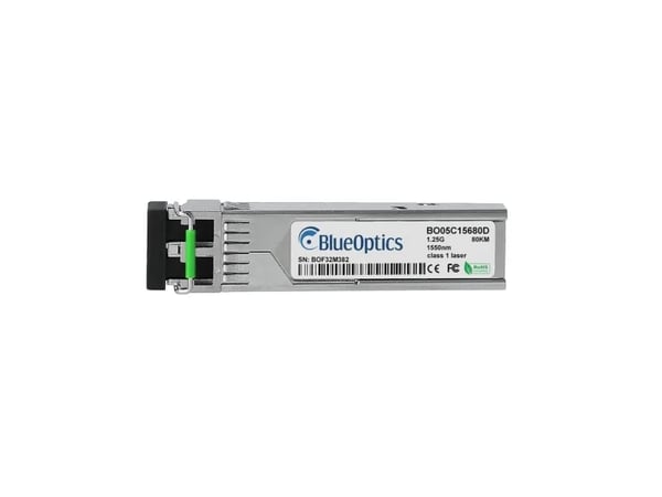 BlueOptics SFP-GLS-70-A-BO, Fiber optisk, 1250 Mbit/s, SFP, SFP, ZX, 80000 m