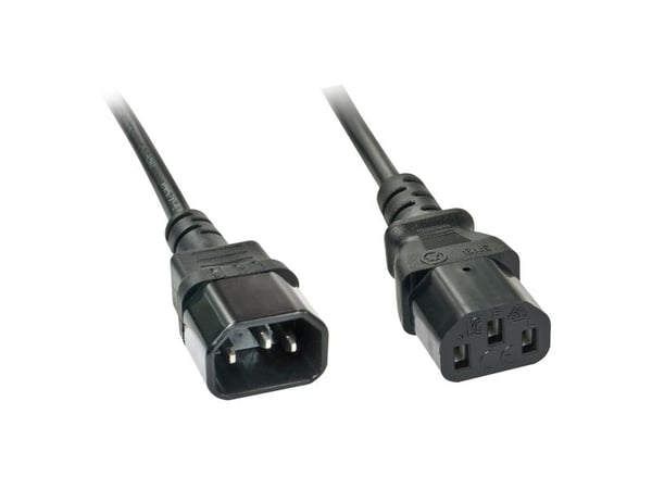 Lindy 30331, 2 m, C14 liitin, C13 liitin, H05VV-F3G