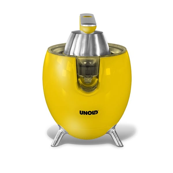 Unold Power Juicy, Handdriven juicepress, Gul, 1 m, Rostfritt stål, Plast, Rostfritt stål, 1100 W