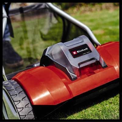 Einhell GE-HM 18/38 Li-Solo -sylinterileikkuri, 38 cm, 18 V, 45 litran keräyslaatikko - SOLO