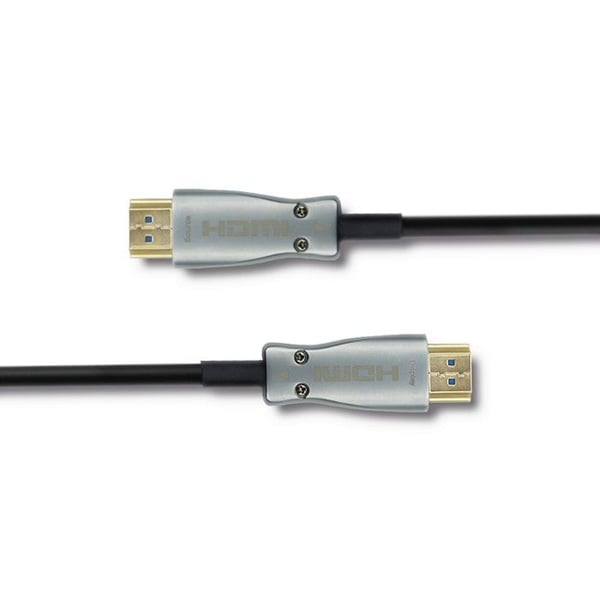 Qoltec - HDMI-kabel - HDMI hann til HDMI hann - 10 m - svart, sølv