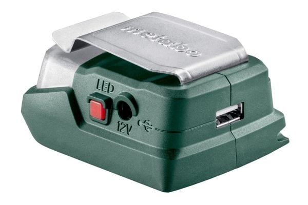 Metabo PowerMaxx PA 12 LED-USB, Batterilader, Lithium-Ion (Li-Ion), 12 V, Metabo, Sort, 2 A